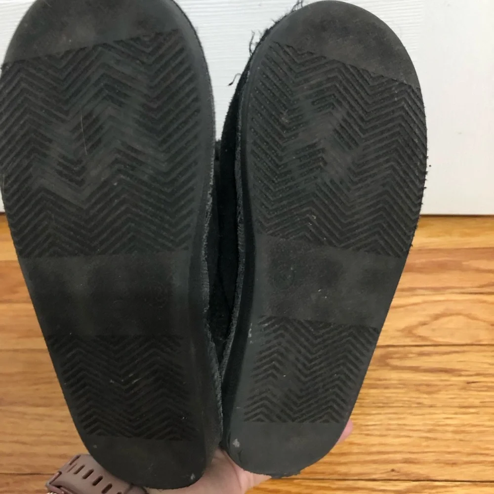 Bebe girls black fur trim boots size 13‎ slip on winter